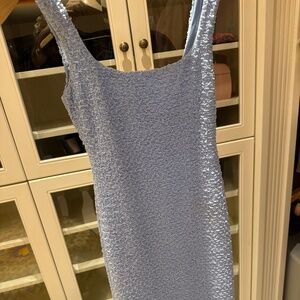 Stunning + Elegant ASTR Dress, Size Medium! Textured and gorgeous! Baby Blue